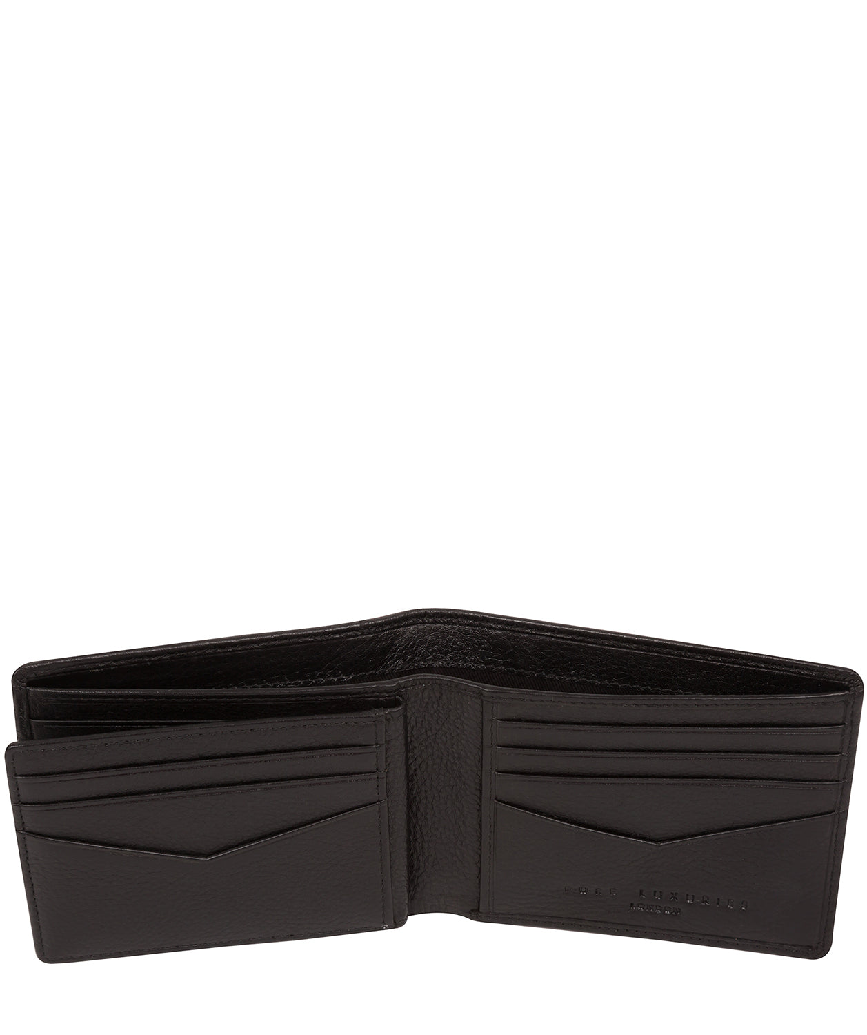 'Kestrel' Black Leather Bi-Fold Wallet