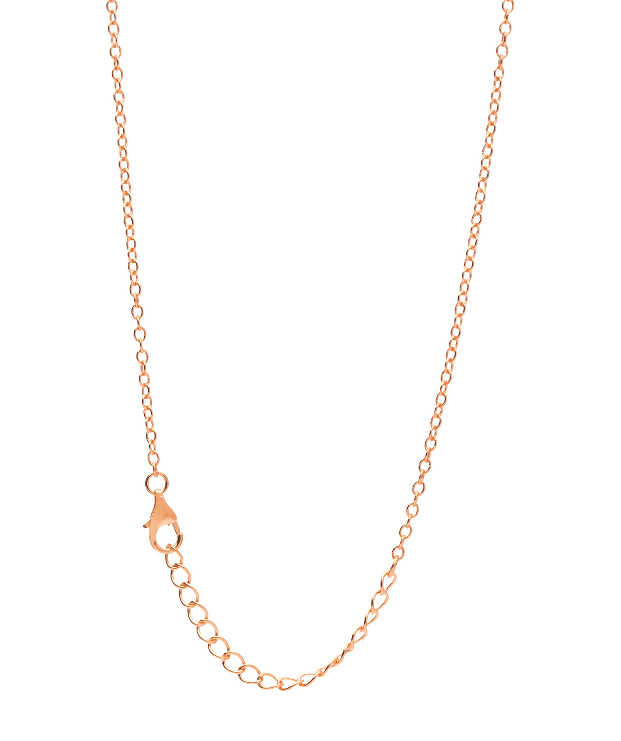 Gift Packaged 'Melody' 18ct Rose Gold 925 Silver Minimalist Interlocked Heart Necklace