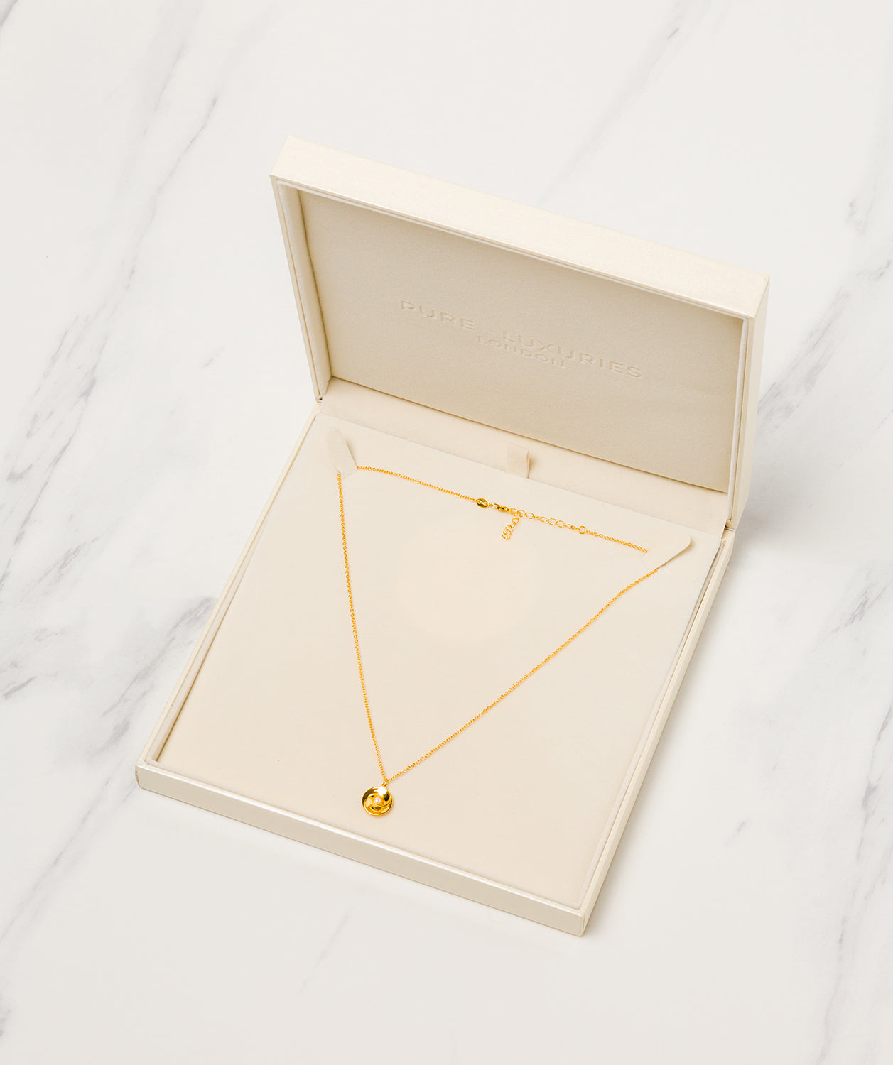 Gift Packaged 'Dylia' 18ct Yellow Gold Plated Sterling Silver & Freshwater Pearl Necklace