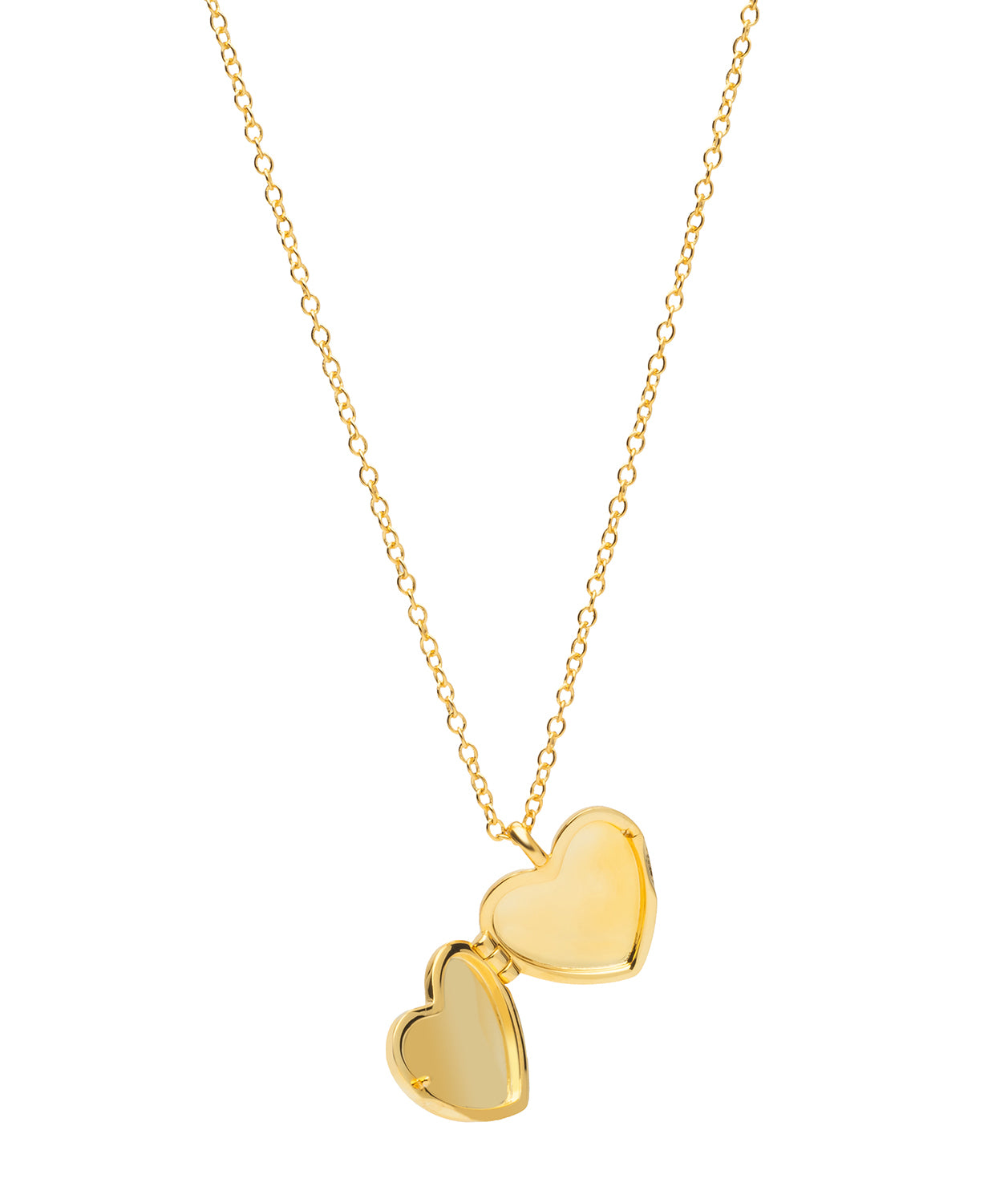 Gift Packaged 'Callie' 18ct Yellow Gold 925 Silver Heart Locket Necklace