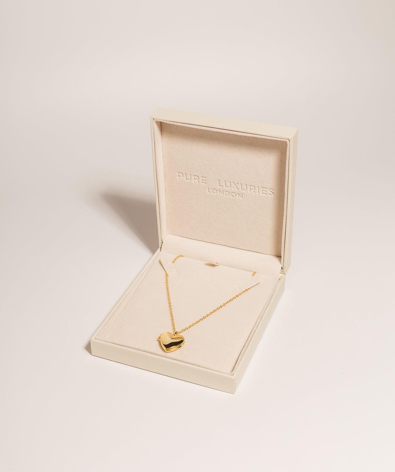 Gift Packaged 'Callie' 18ct Yellow Gold 925 Silver Heart Locket Necklace