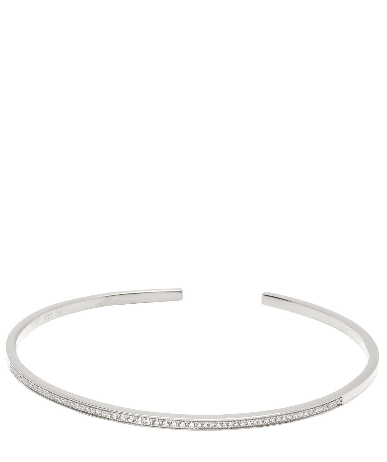 Gift Packaged 'Aaliyah' 925 Silver Minimalist Bangle