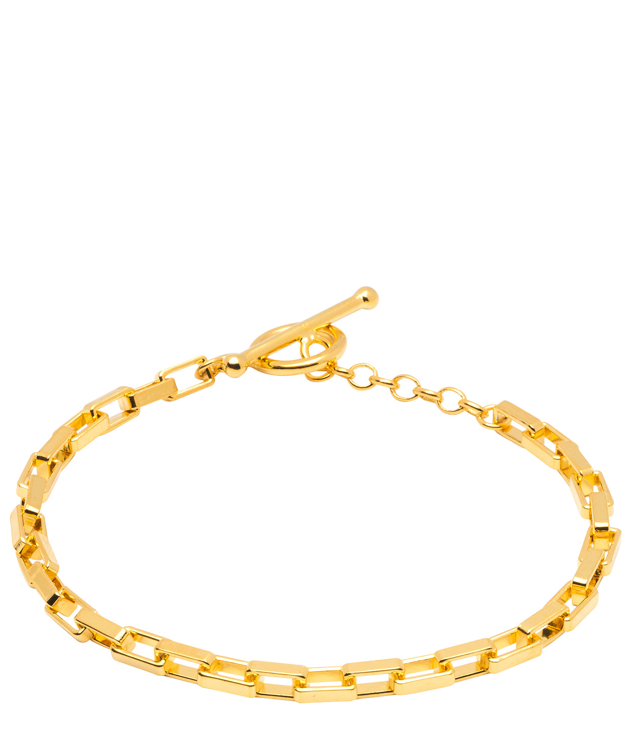 Gift Packaged 'Olivia' 18ct Yellow Gold Plated 925 Silver Chainlink Bracelet