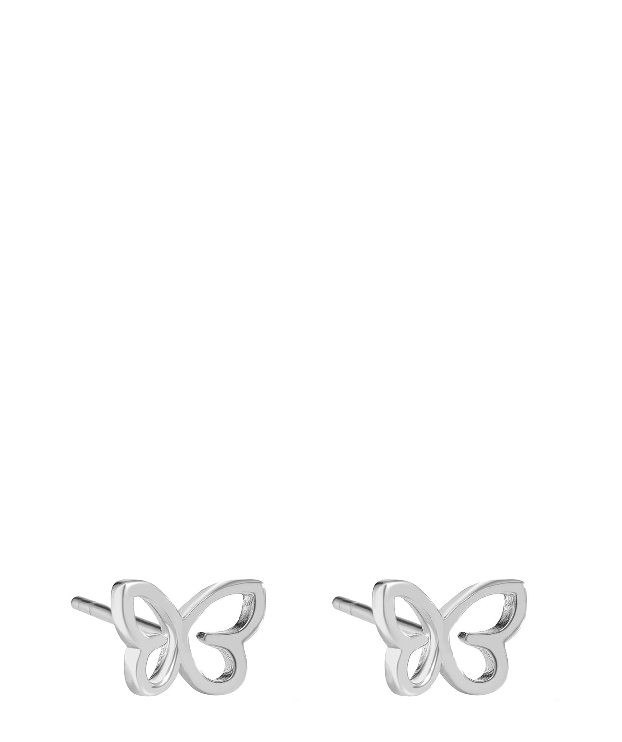 'Campana' Sterling Silver Butterfly Earrings image 1