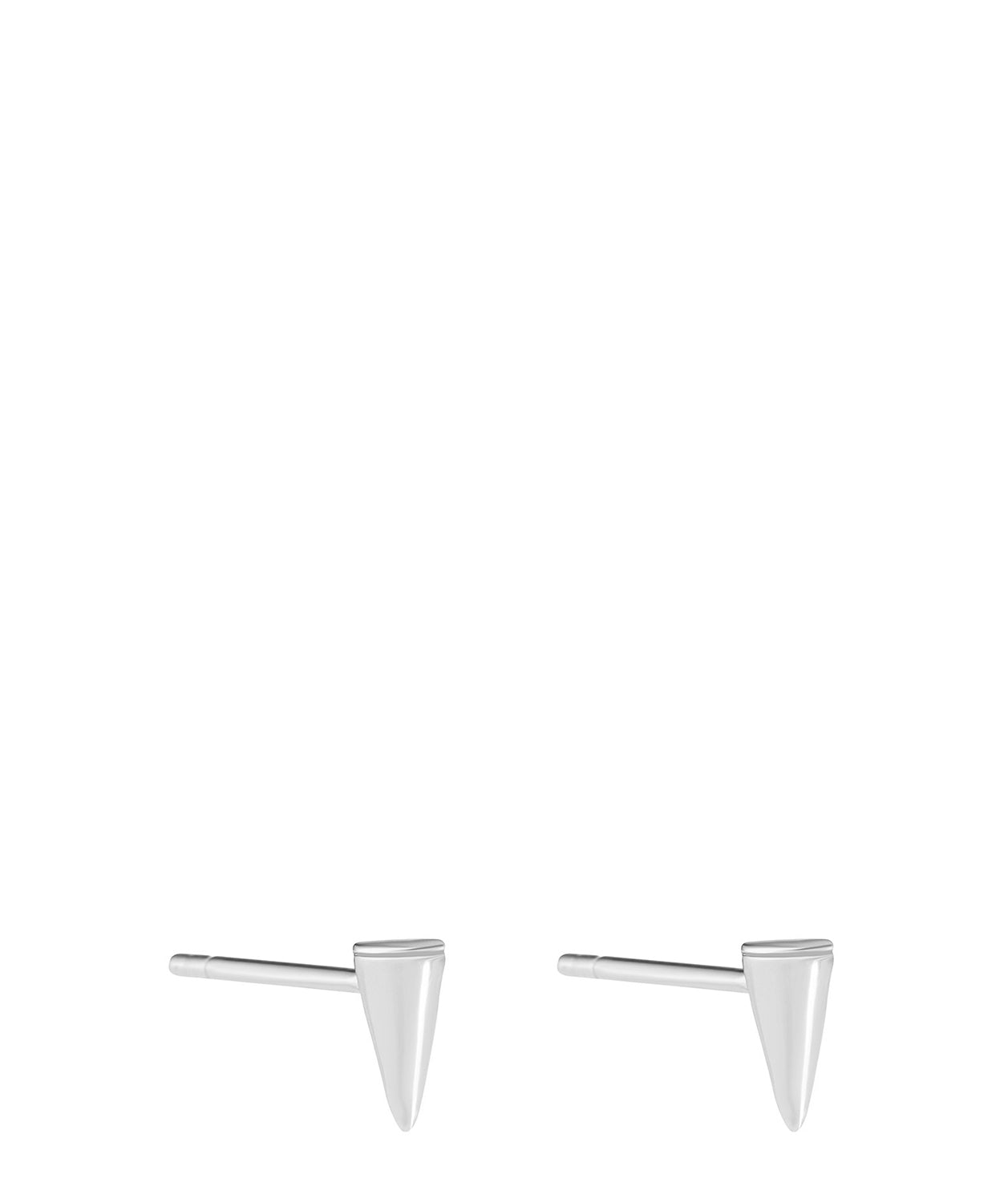 'Laurentia' Sterling Silver Conical Stud Earrings image 1