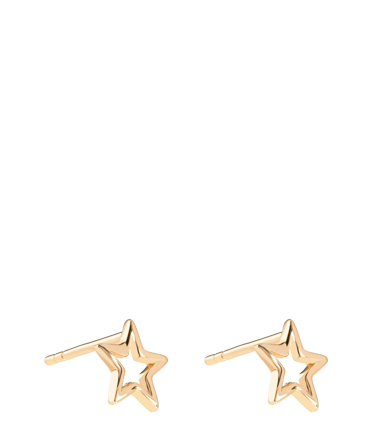 'Varinia' Gold Plated Sterling Silver Star Earrings image 1