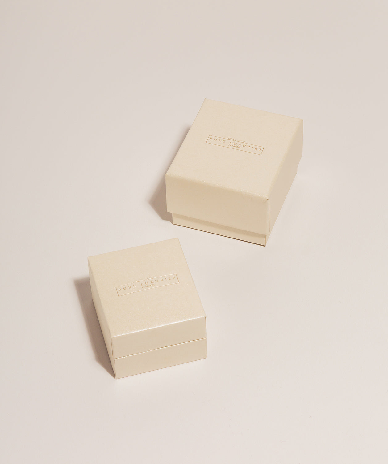 Gift Packaged 'Anika' 18ct Rose Gold 925 Silver Geometric Stud Earrings