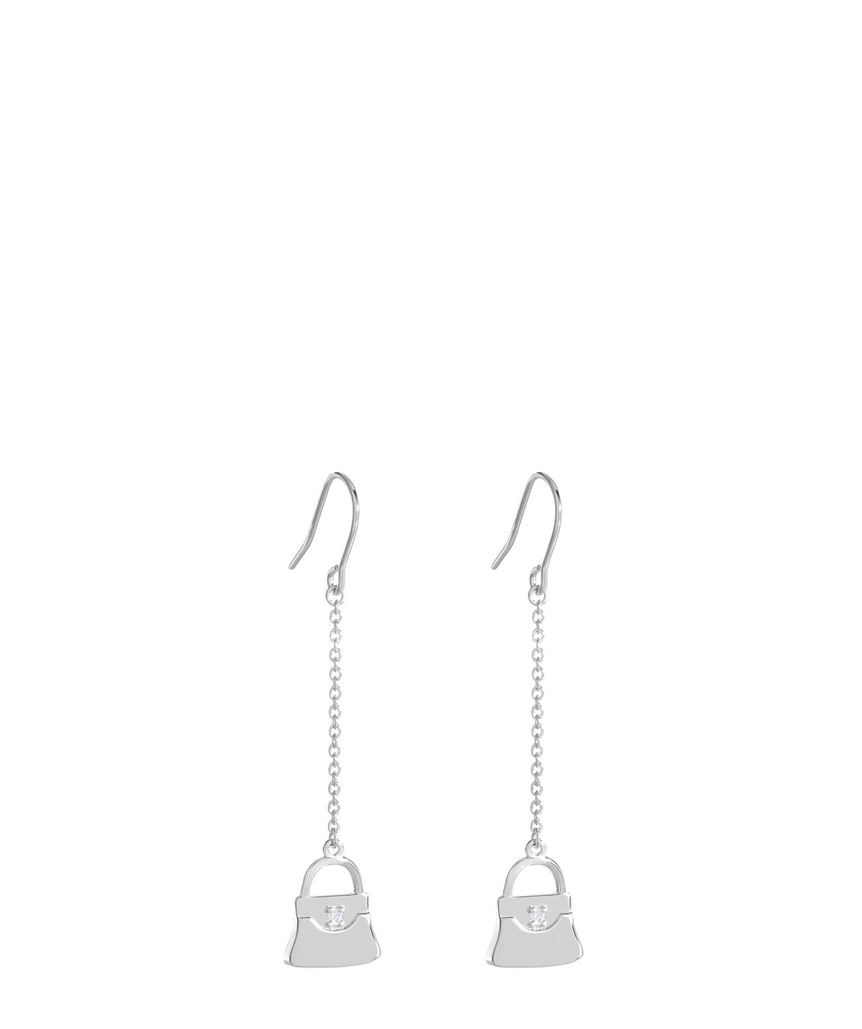 'Maxima' Sterling Silver Handbag Drop Earrings image 1