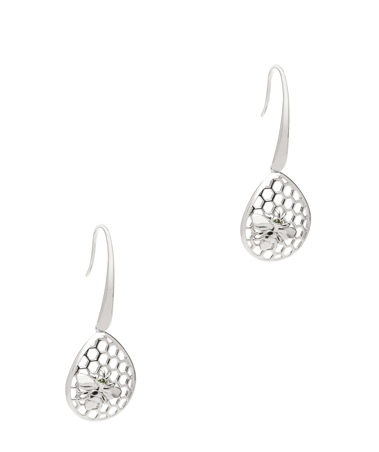 Gift Packaged 'Candice' 925 Silver Bee Drop Earrings