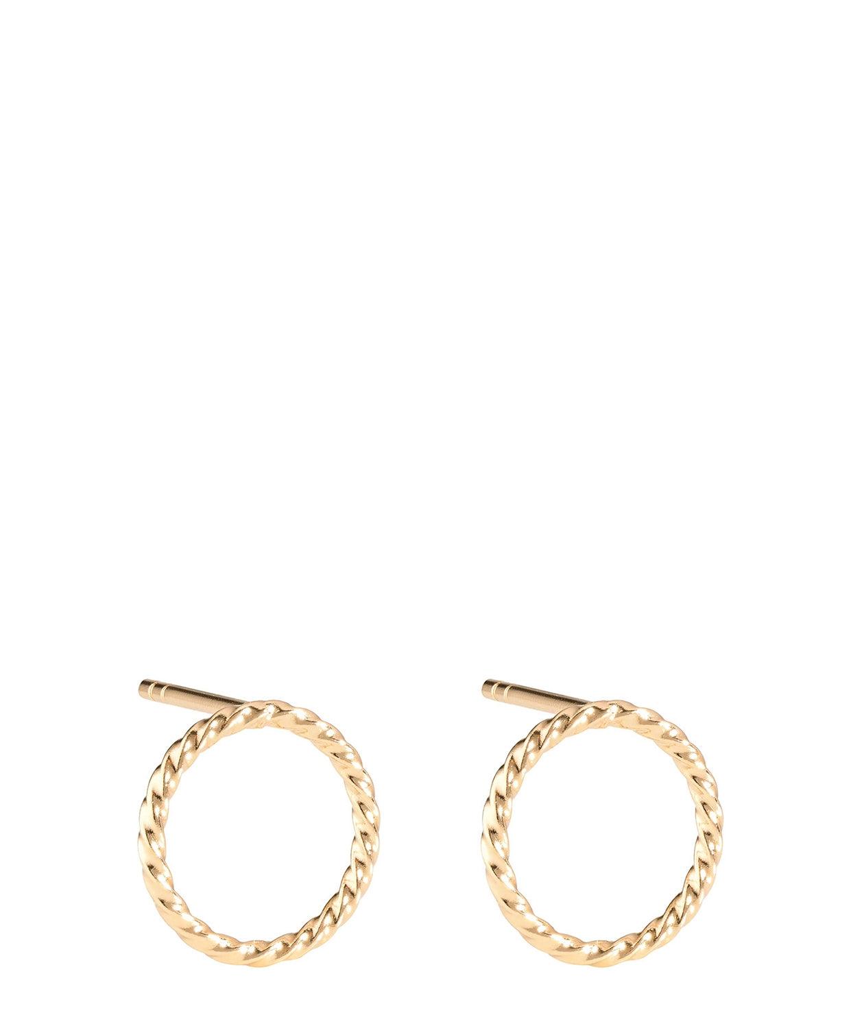 'Tullia' Gold Plated Sterling Silver Hoop Earrings image 1