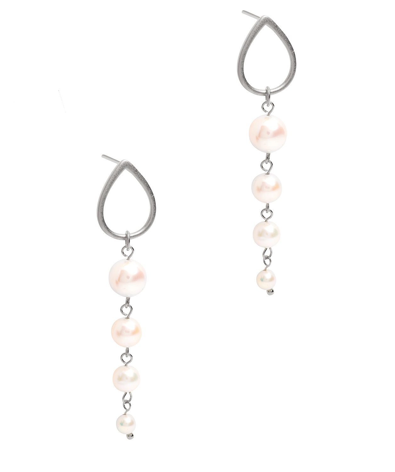 Gift Packaged 'Esperanza' Sterling Silver Freshwater Pearl Earrings