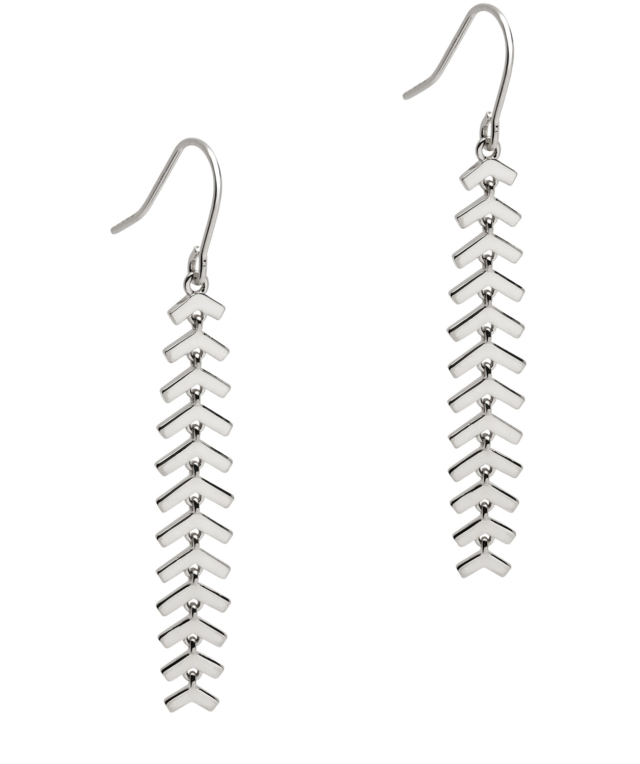 Gift Packaged 'Trudy' 925 Silver Minimalist Drop Earrings