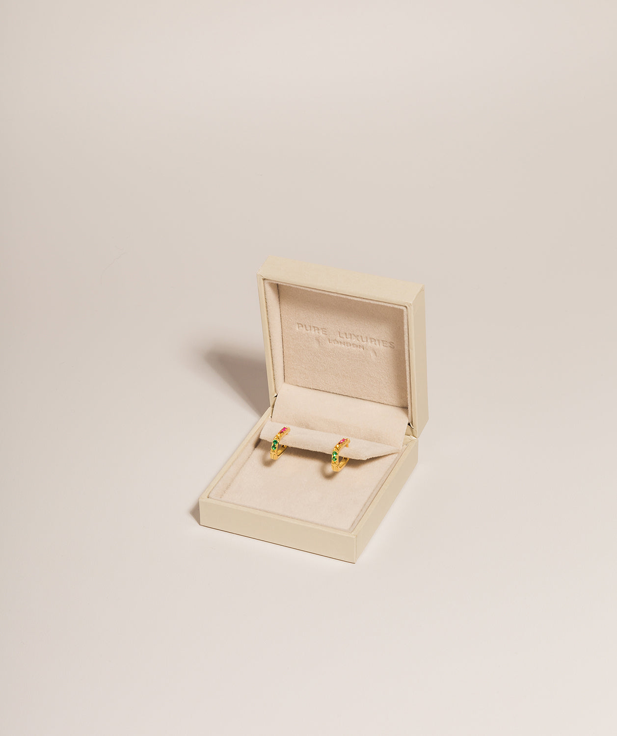 Gift Packaged 'Celana' 18ct Yellow Gold Plated 925 Silver & Multi-Coloured Cubic Zirconia Earrings