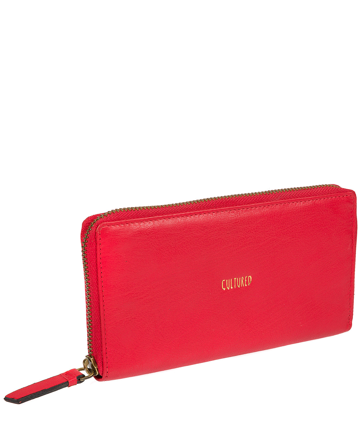 'Ariana' Red Leather RFID Purse