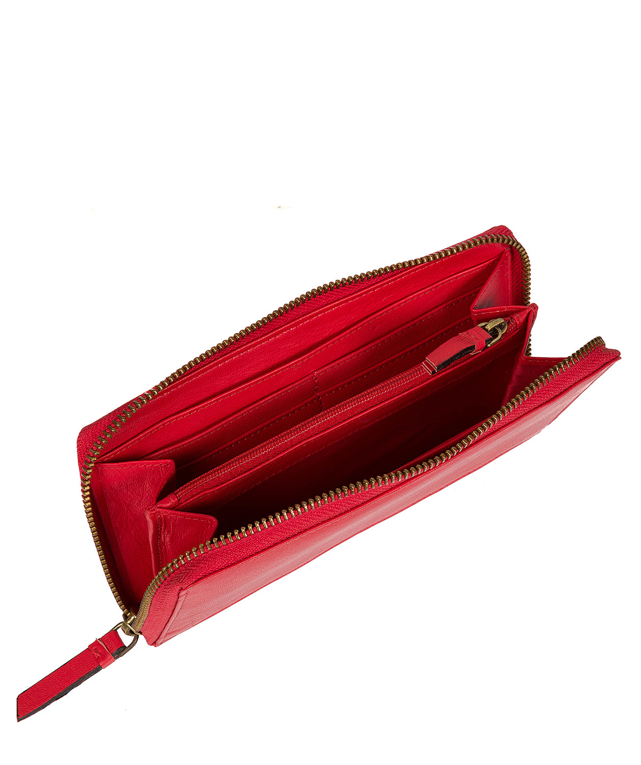 'Ariana' Red Leather RFID Purse