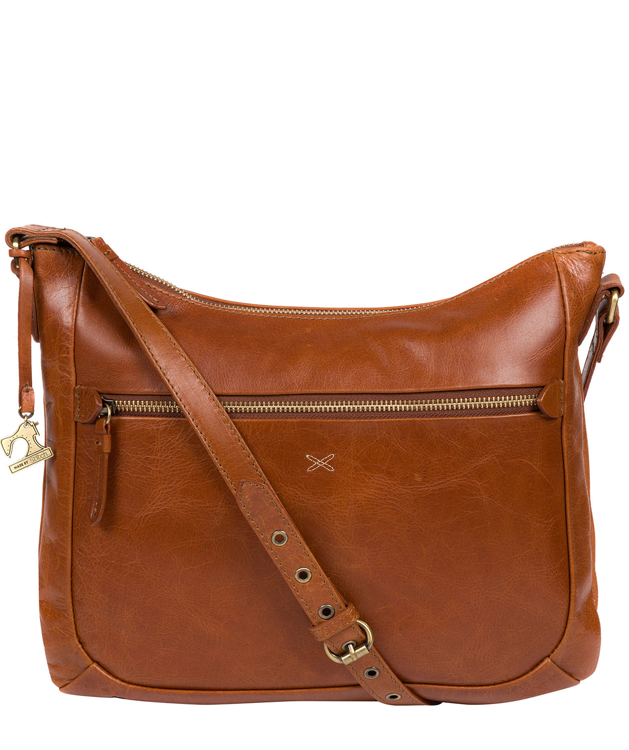 'Kay' Bourbon Leather Cross Body Bag Pure Luxuries London