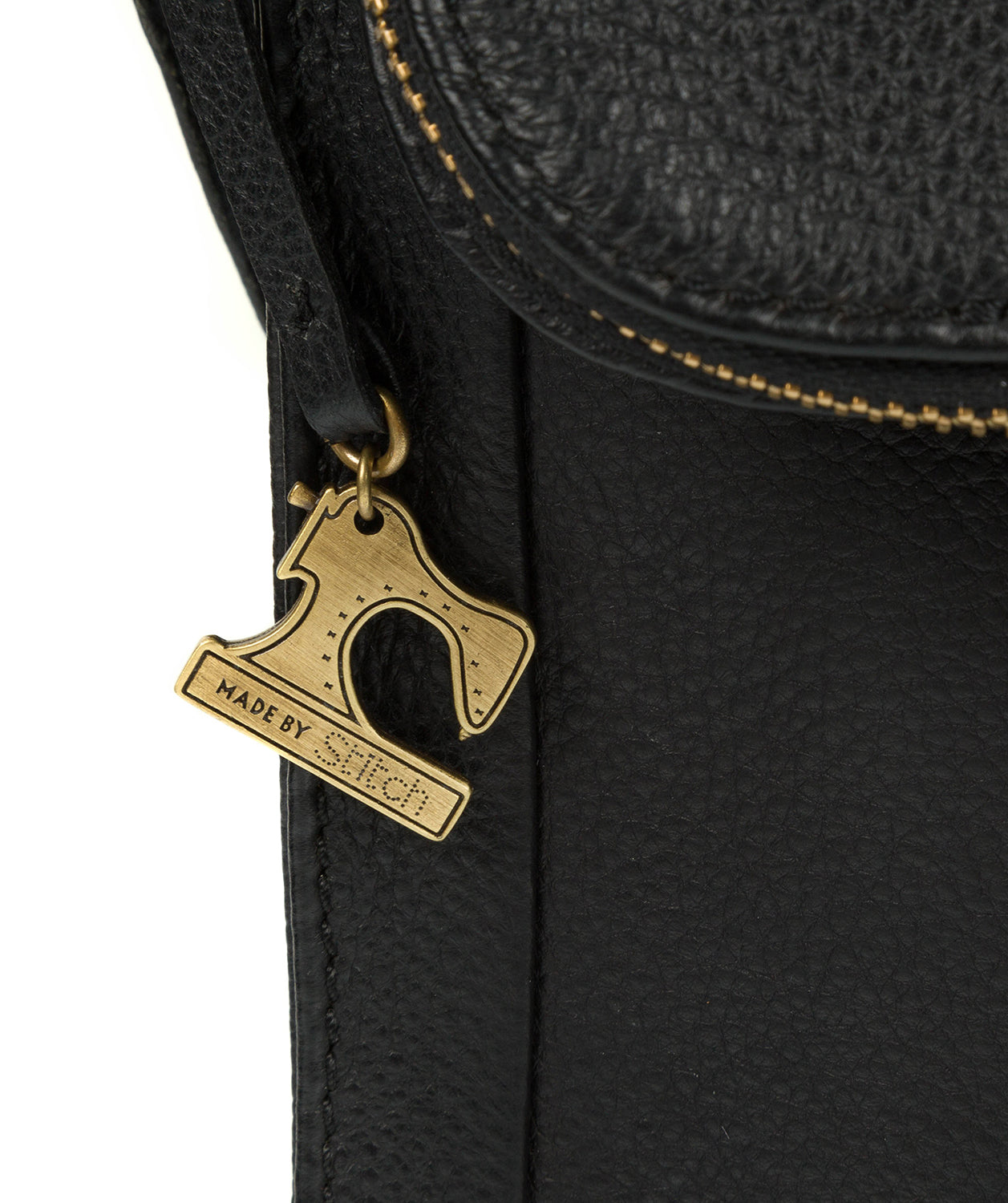 'Sophia' Black Leather Cross Body Bag image 6