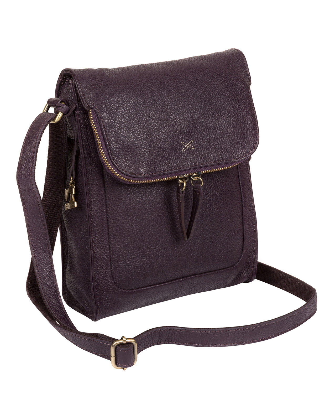 'Sophia' Plum Handmade Cross-Body Bag image 3