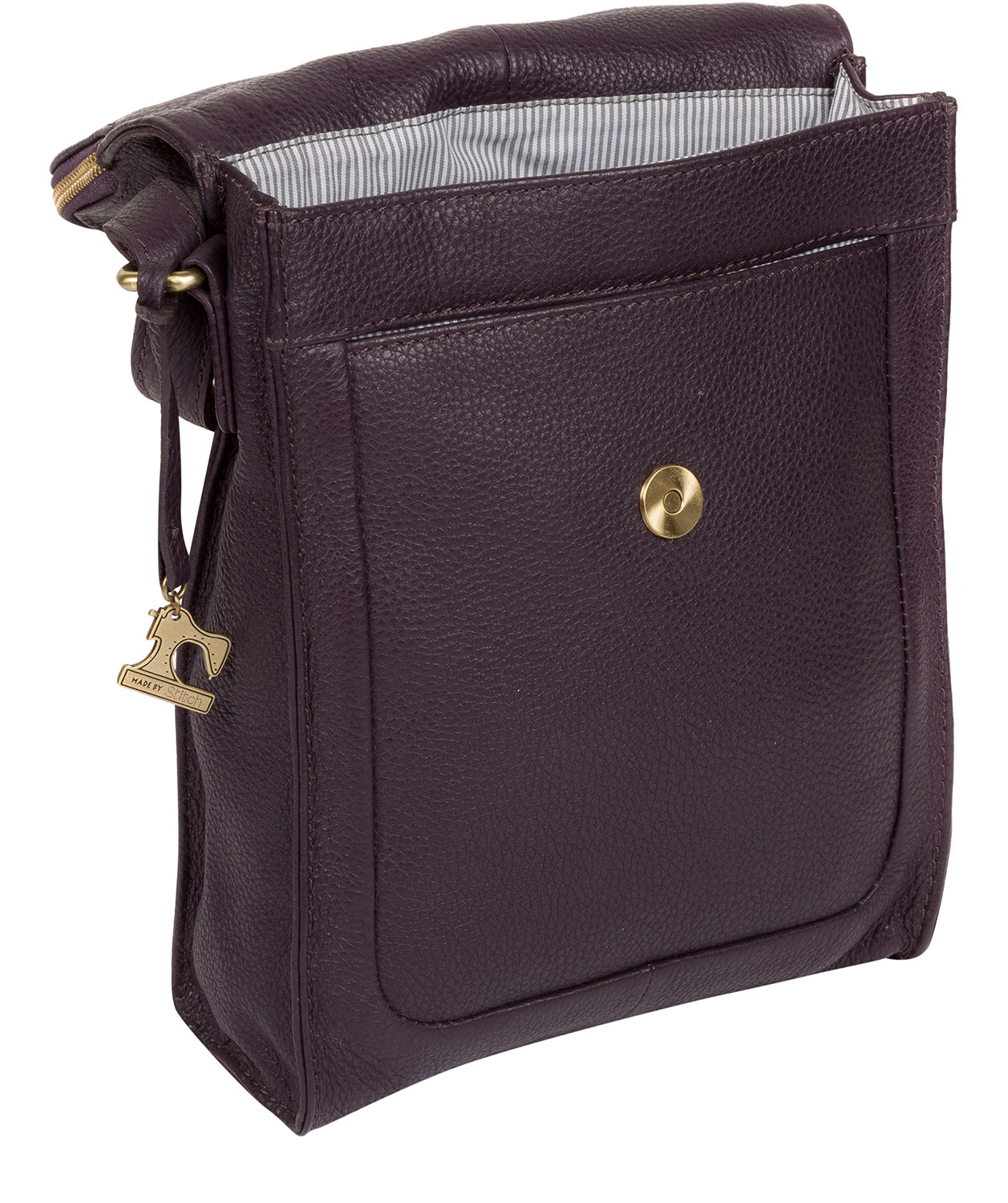 'Sophia' Plum Handmade Cross-Body Bag image 4