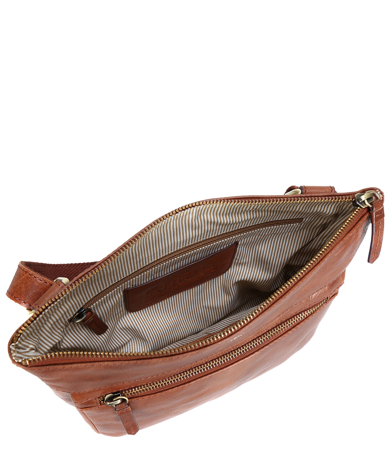 'Victoria' Vintage Cognac Leather Bag image 4