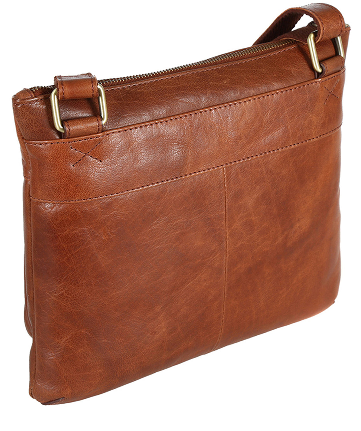 'Victoria' Vintage Cognac Leather Bag image 5