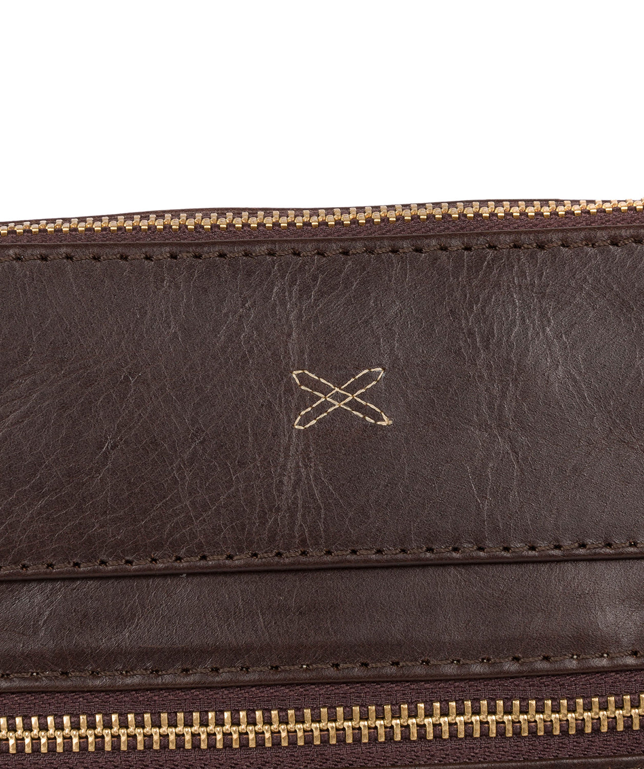 'Victoria' Dark Chocolate Leather Cross Body Bag