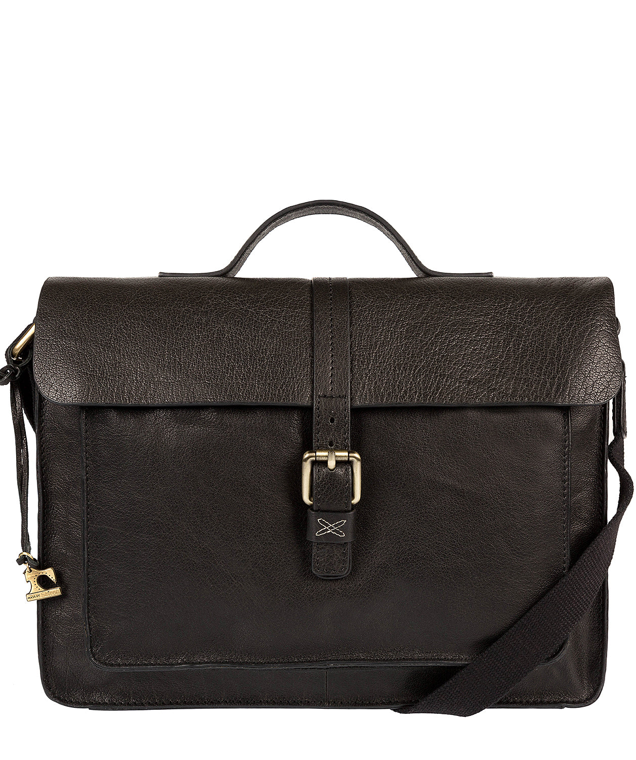 'Faith' Black Leather Cross Body Bag