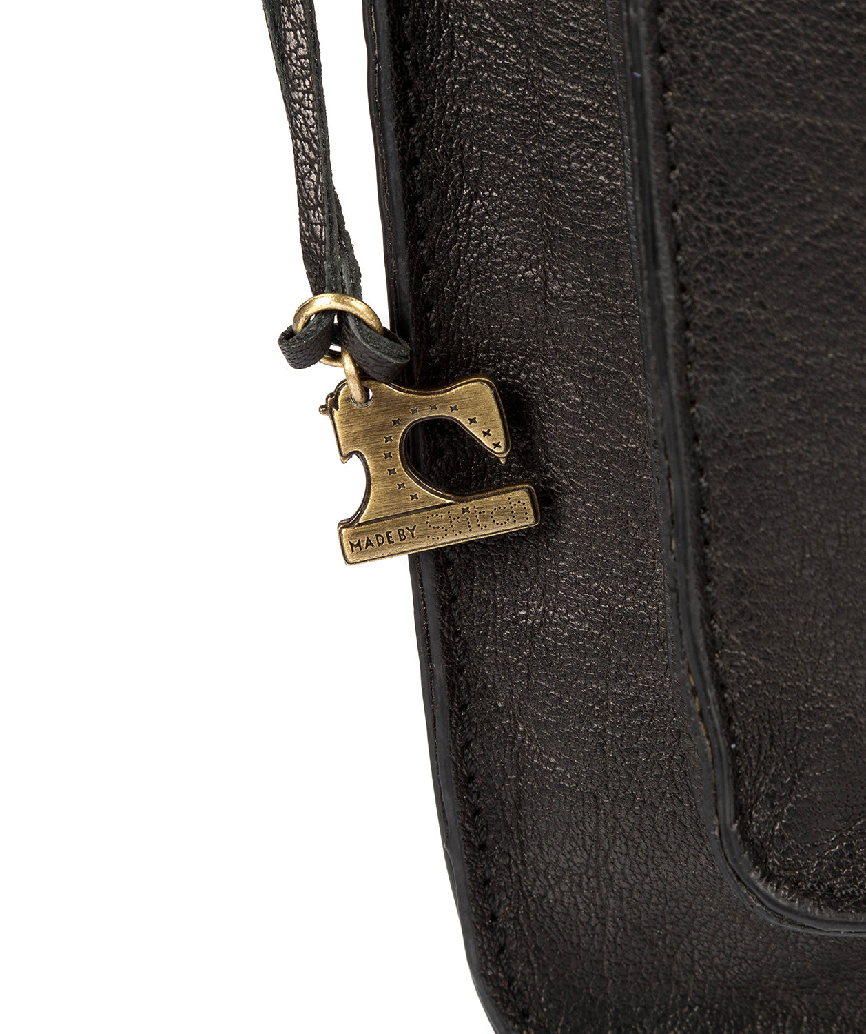 'Faith' Black Leather Cross Body Bag