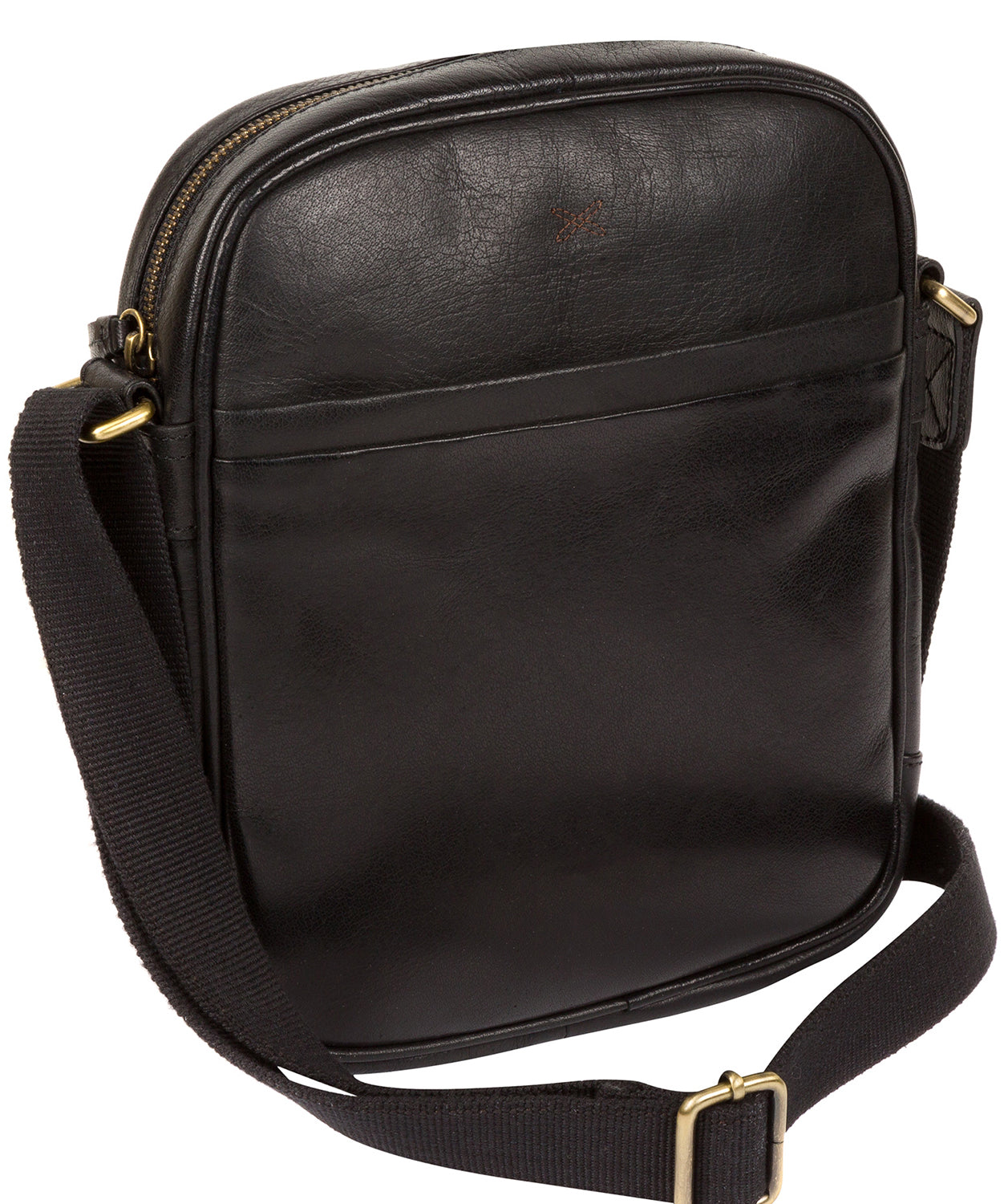 'Cartmel' Black Leather Cross Body Bag Pure Luxuries London