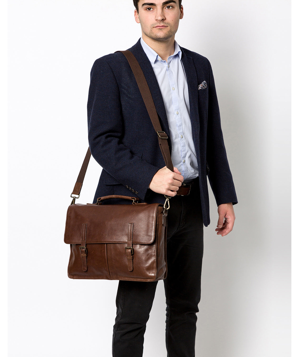 'Lorton' Malt Leather Briefcase image 2