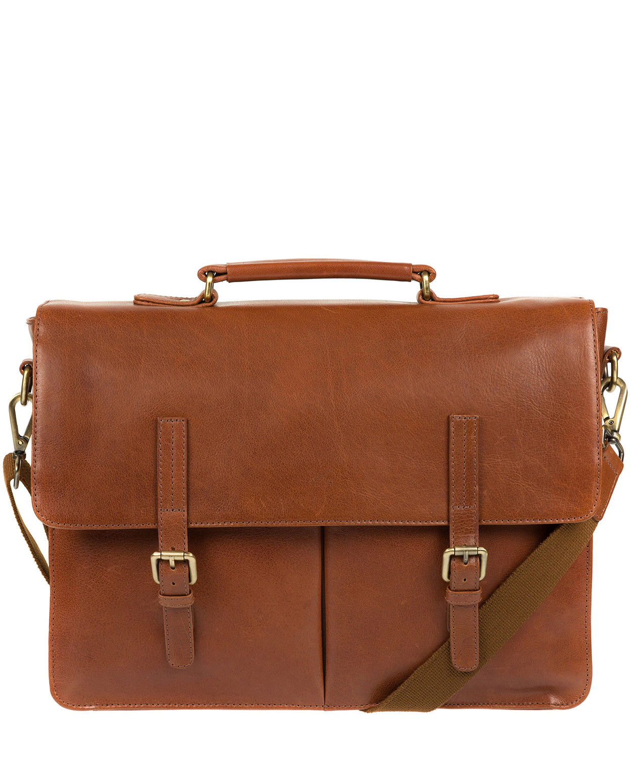 'Lorton' Whiskey Handmade Leather Briefcase
 image 1