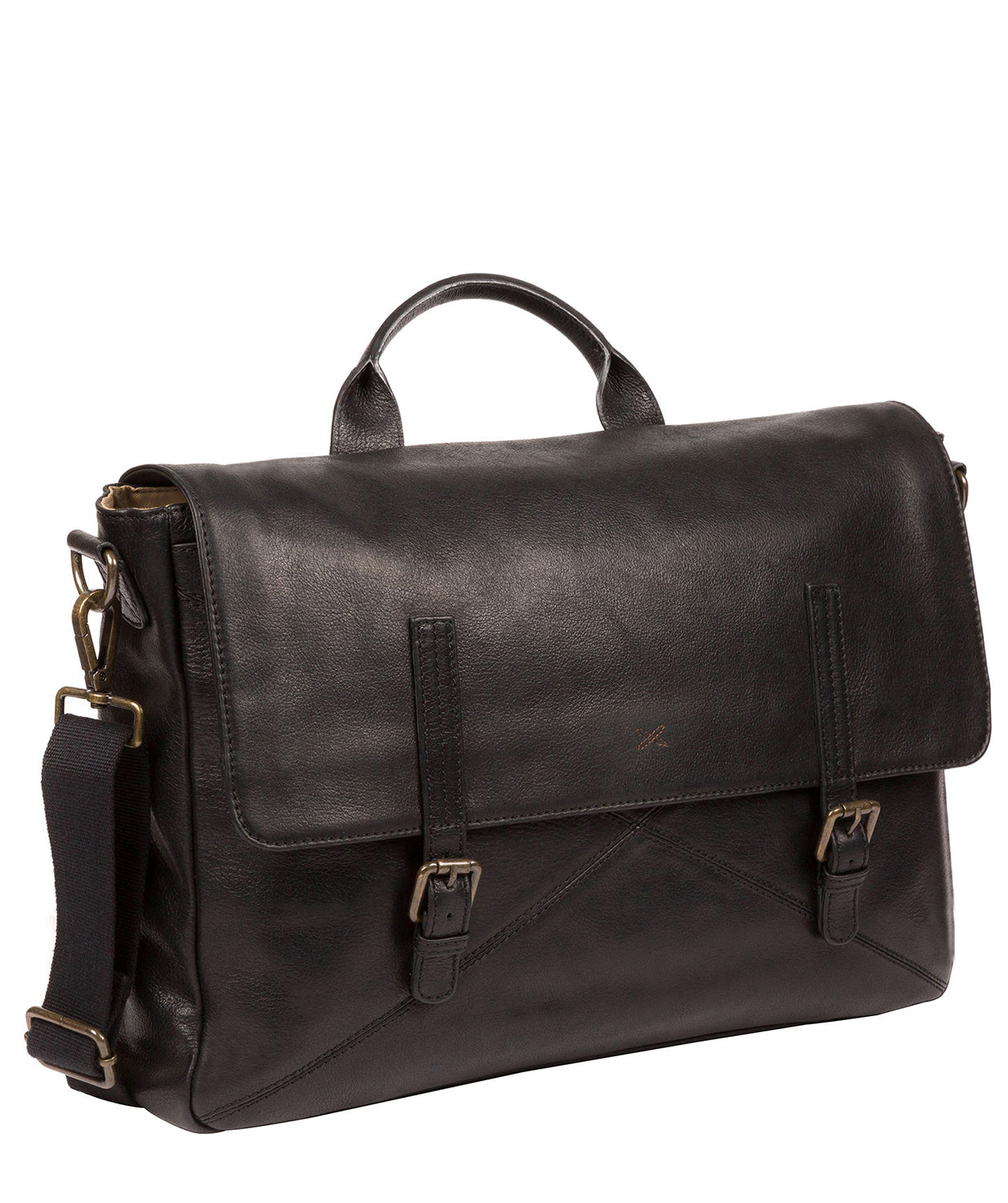 'Big Andrew' Black Leather Workbag image 5