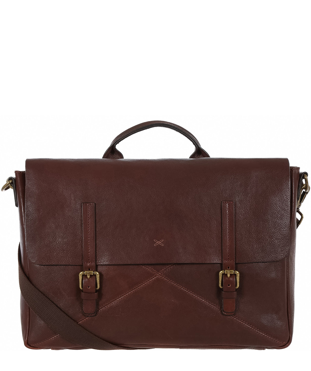 'Big Andrew' Espresso Leather Work Bag image 1