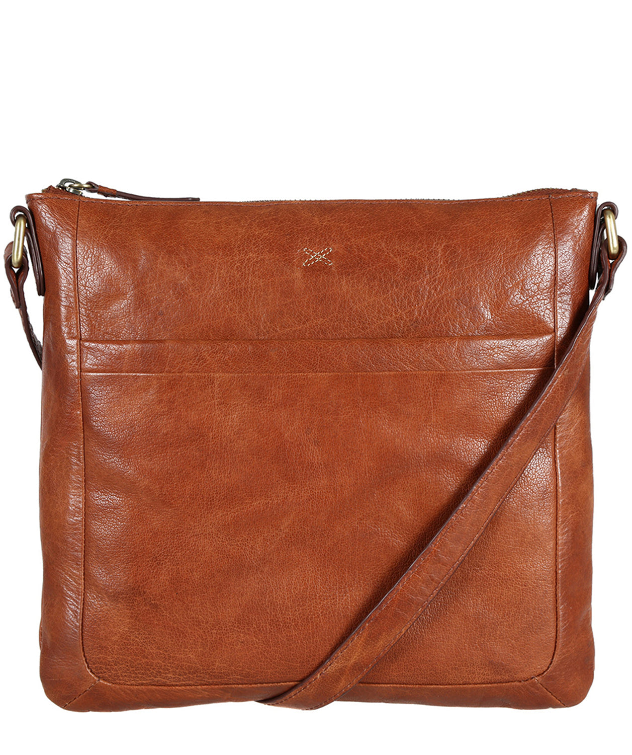 'Essie' Cognac Leather Cross Body Bag image 1