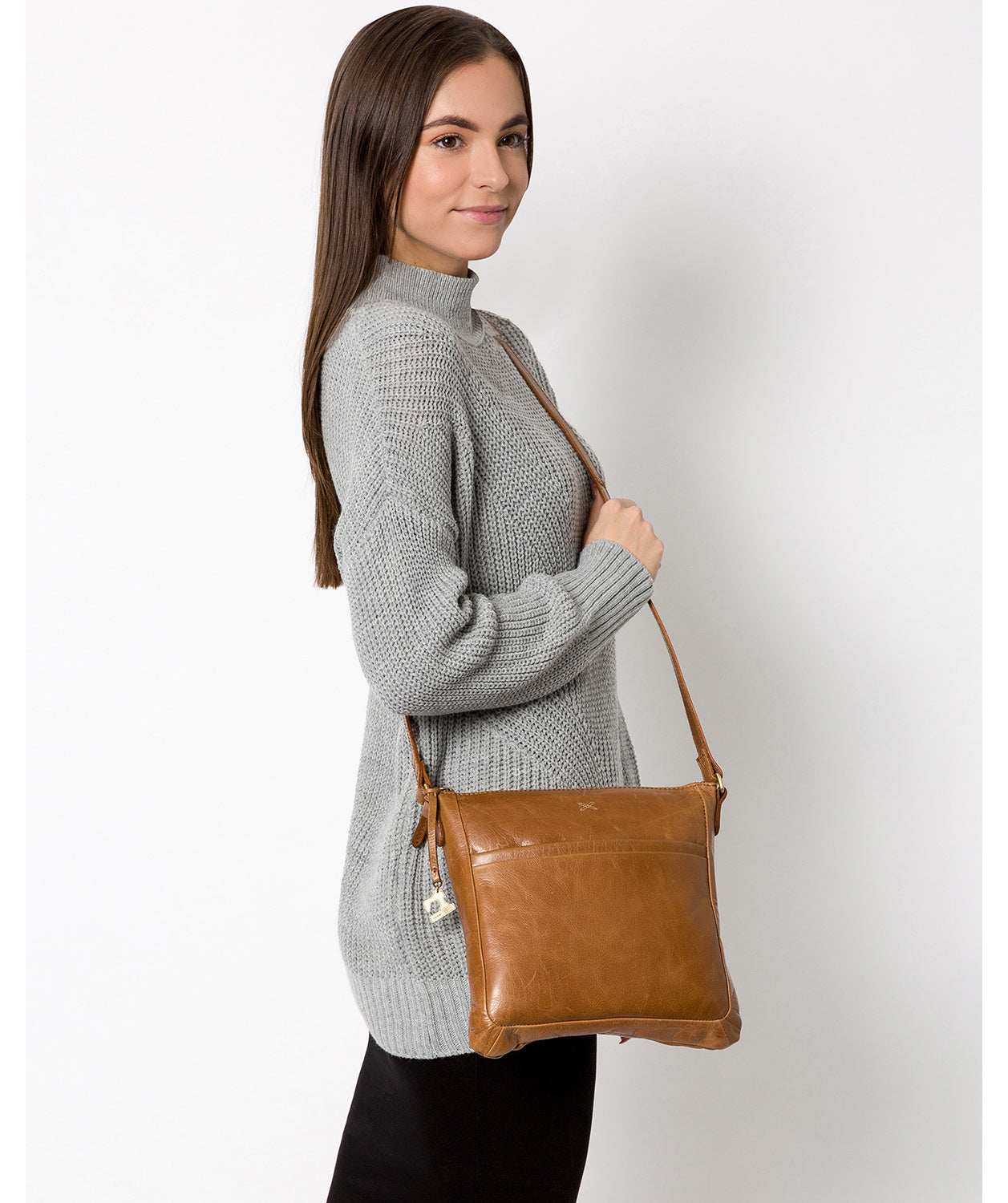 'Essie' Saddle Leather Cross Body Bag