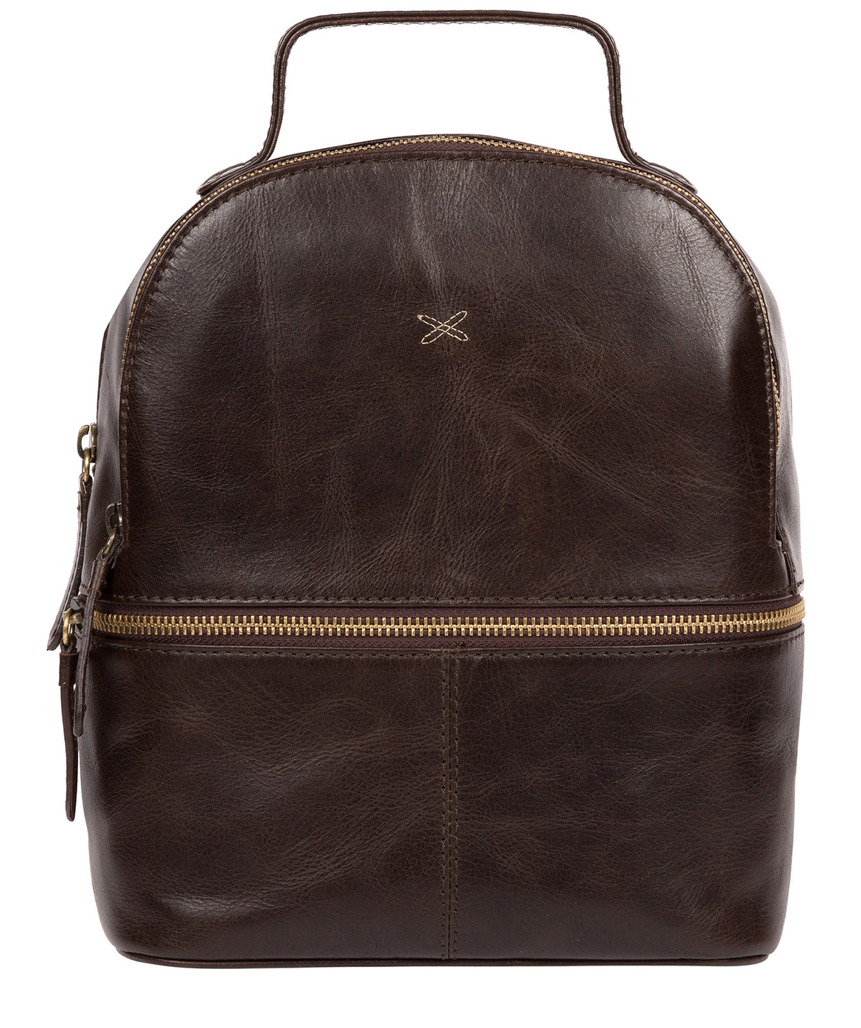 'Viva' Dark Chocolate Leather Backpack image 1