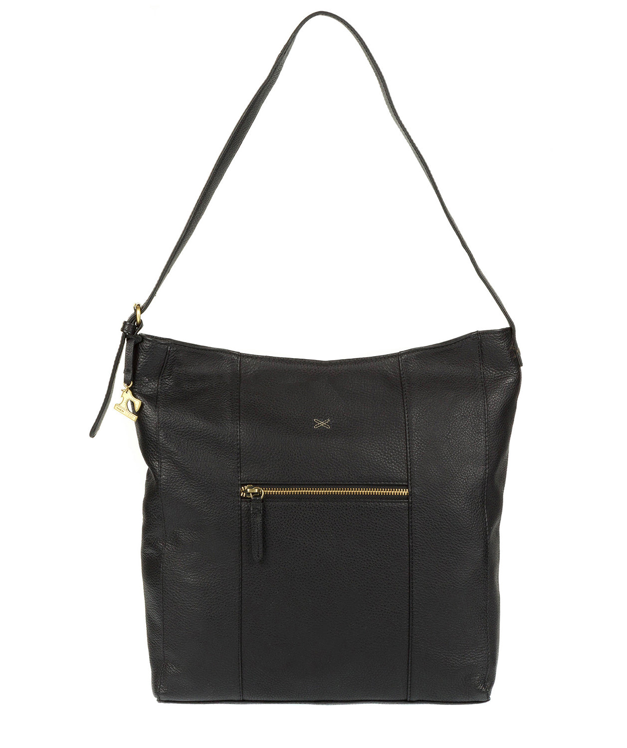 'Yashi' Black Leather Bag