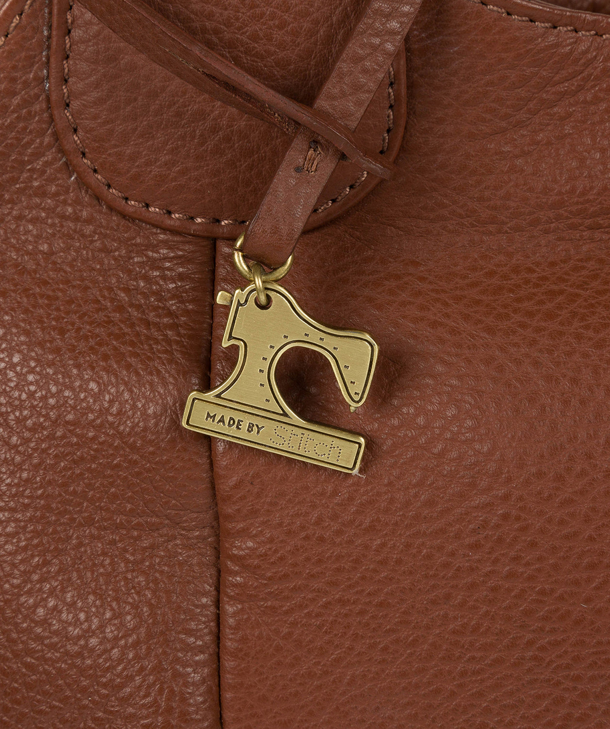 'Imani' Cognac Leather Tote Bag Pure Luxuries London