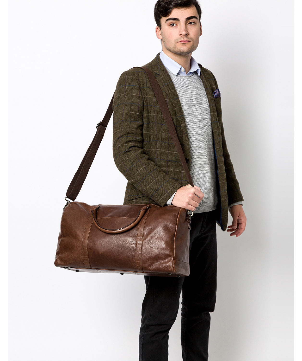 'Konan' Malt Leather Holdall image 2