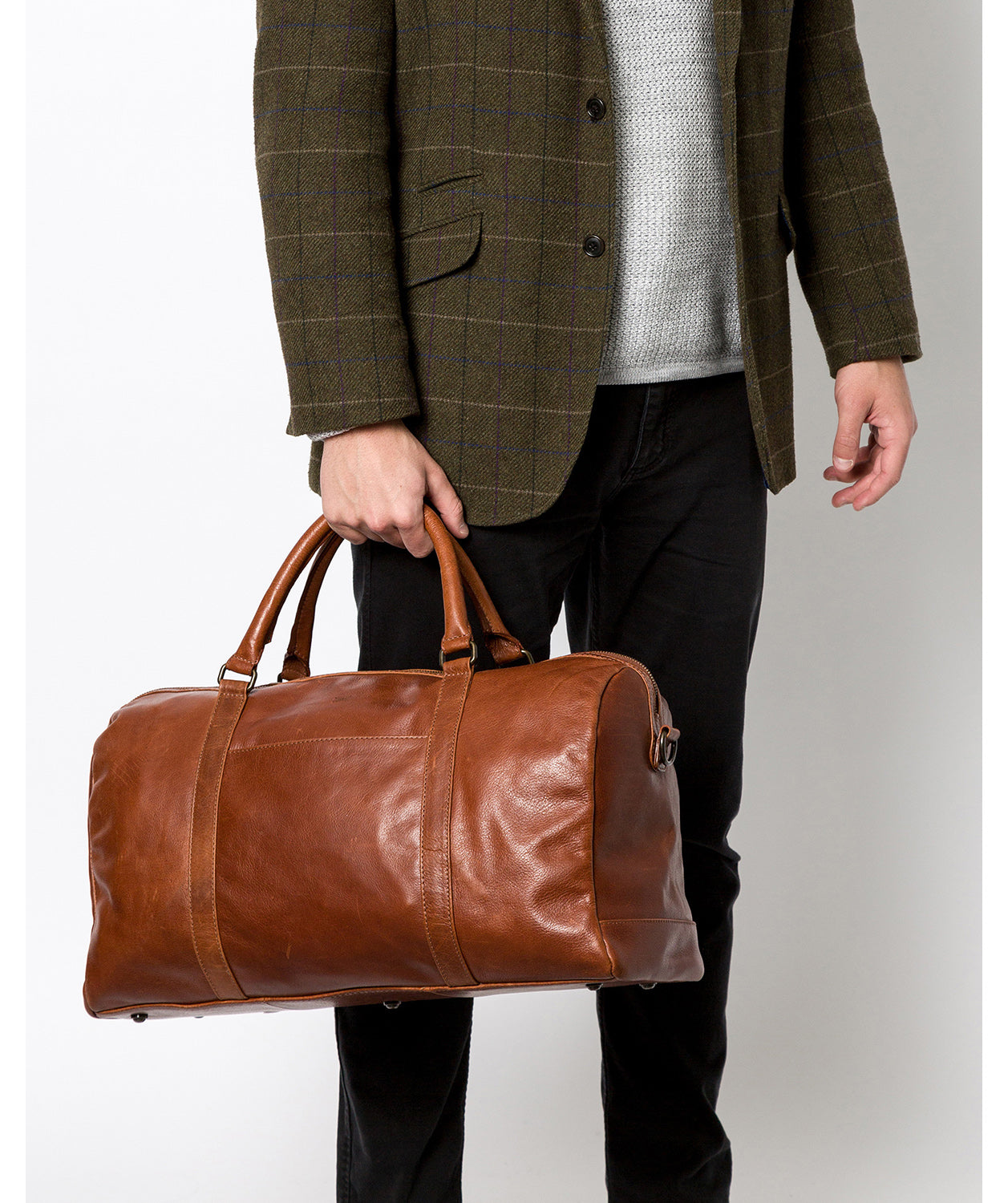 'Konan' Treacle Leather Holdall