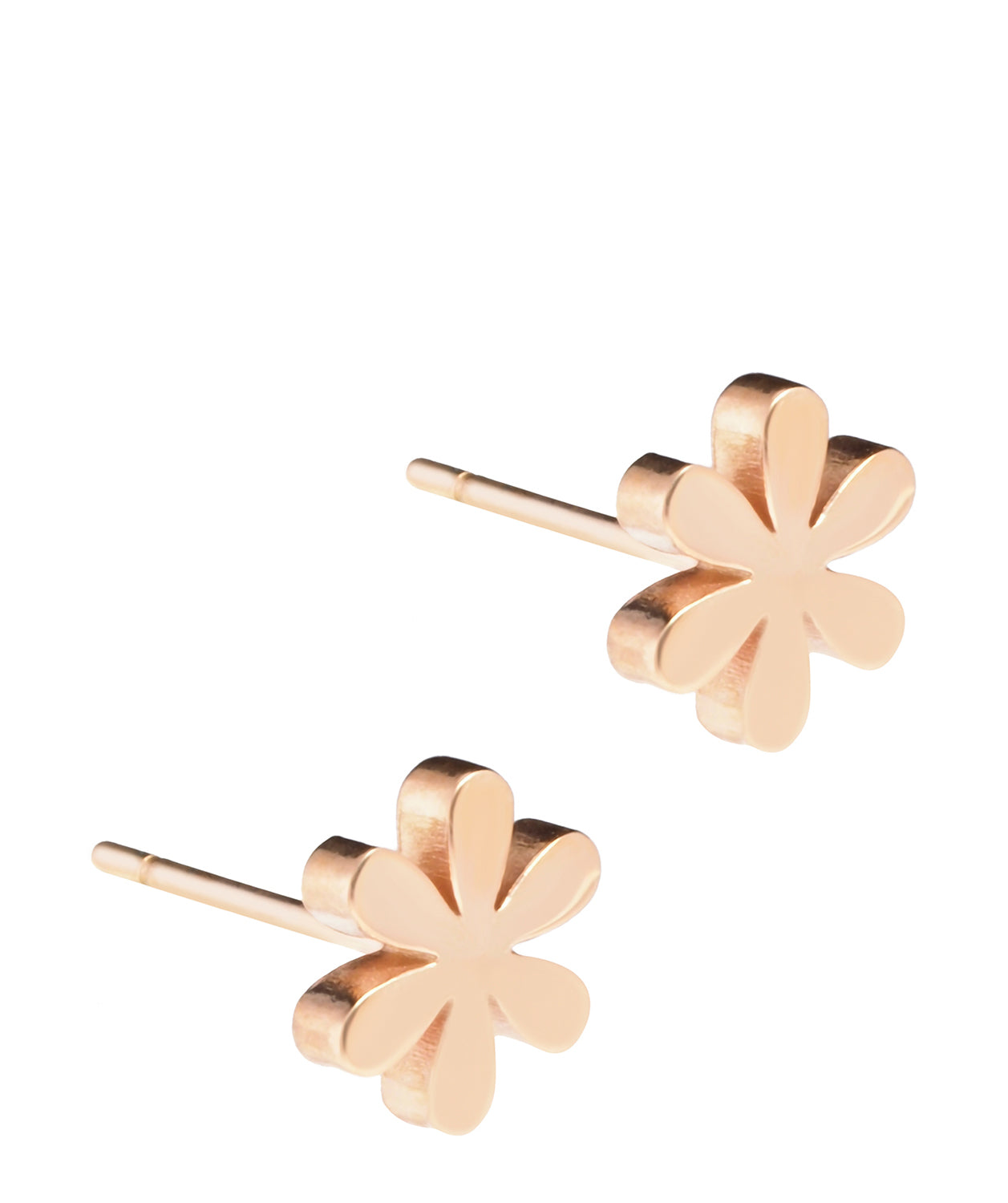 'Venus' Rose Gold Plated Silver Stud Earring Pure Luxuries London