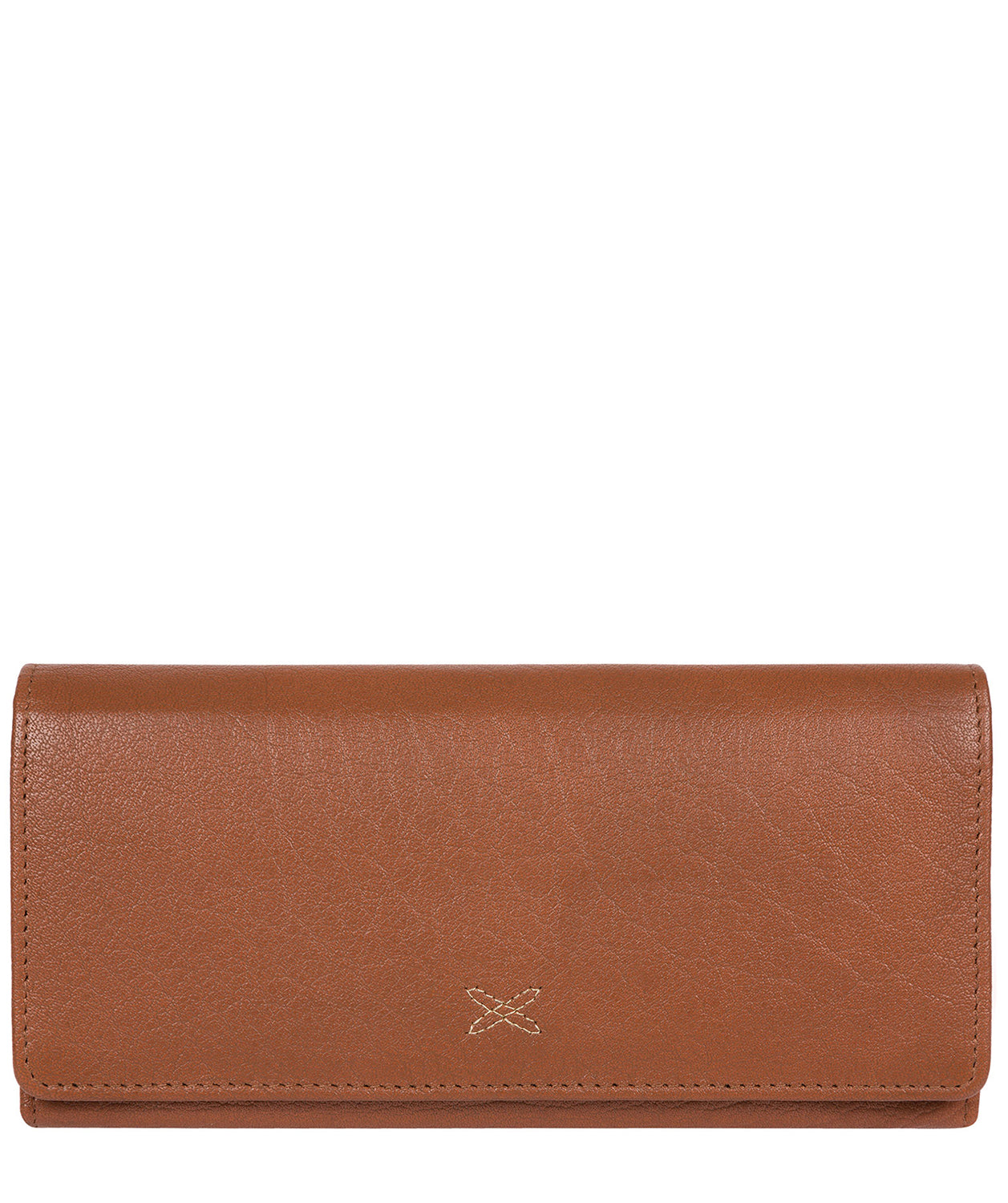 'Vivian' Dark Tan Leather Bi-Fold Purse image 1