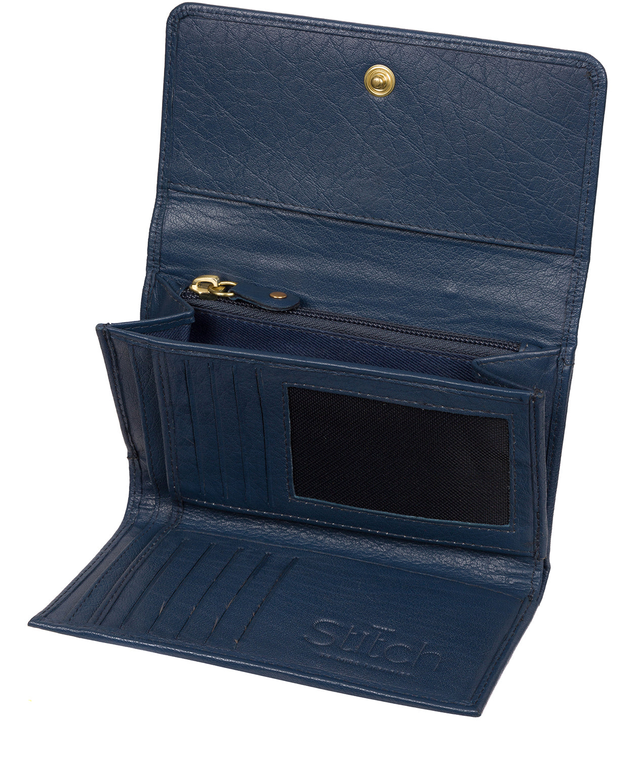 'Dina' Denim Leather RFID Purse