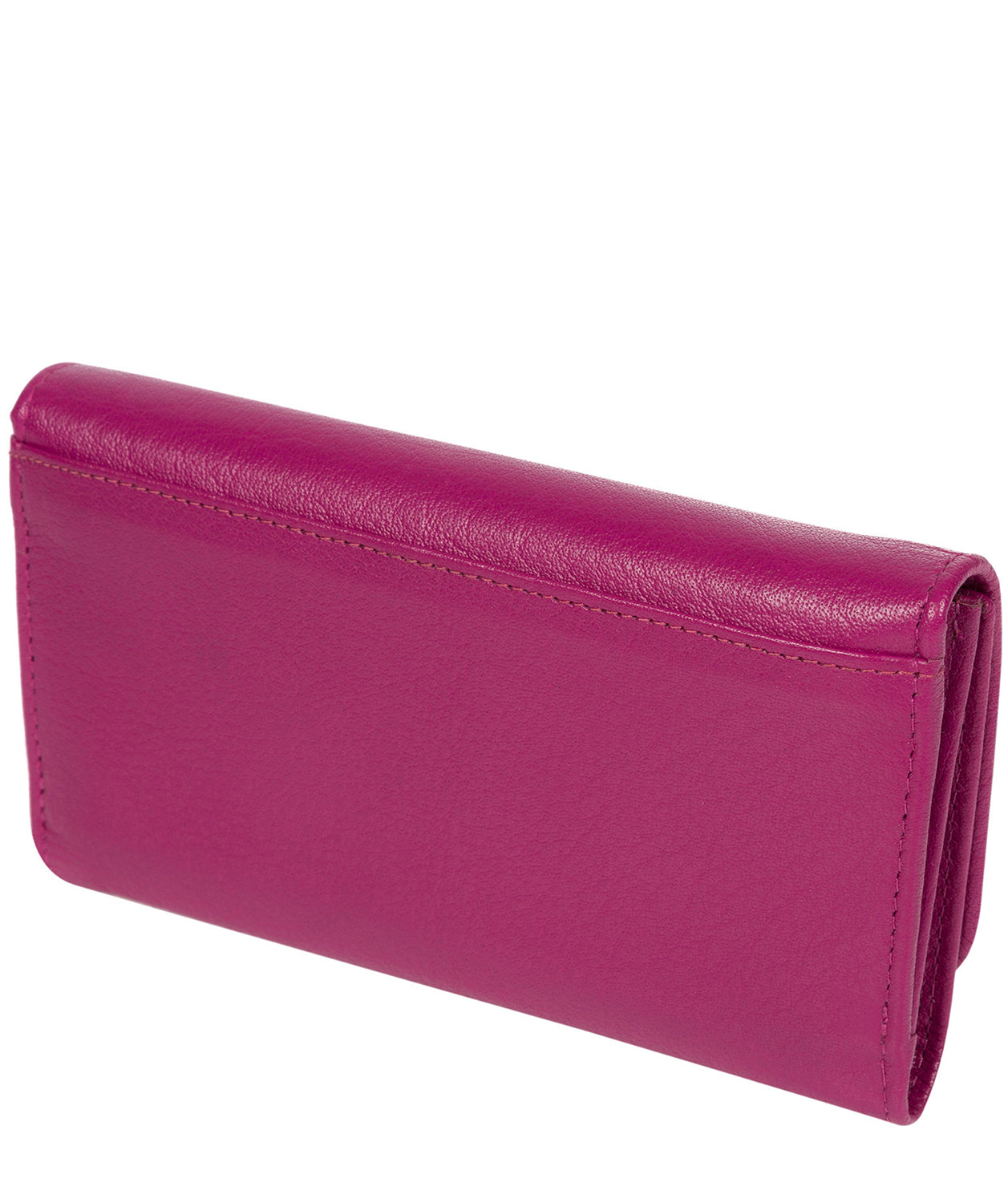 'Dina' Plum Tri-Fold Leather Purse image 4