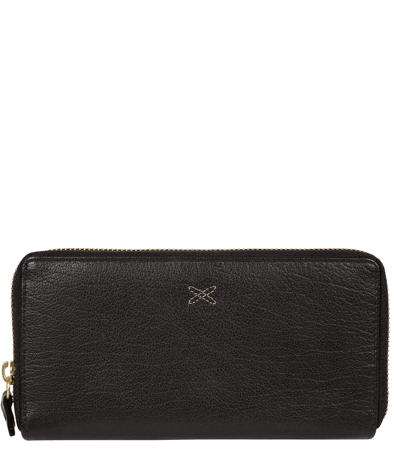 'Netty' Black Leather RFID Purse Pure Luxuries London