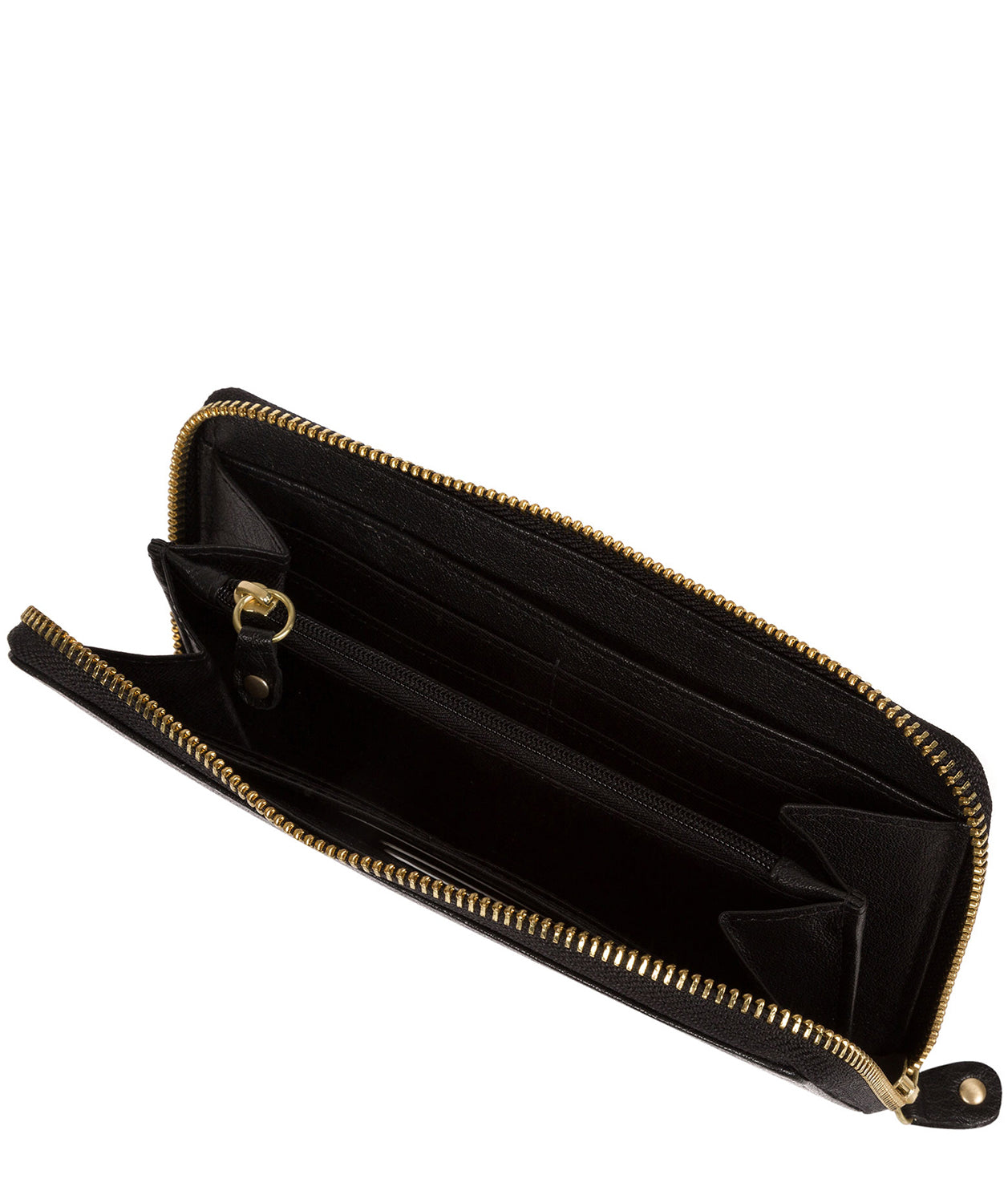 'Netty' Black Leather RFID Purse Pure Luxuries London