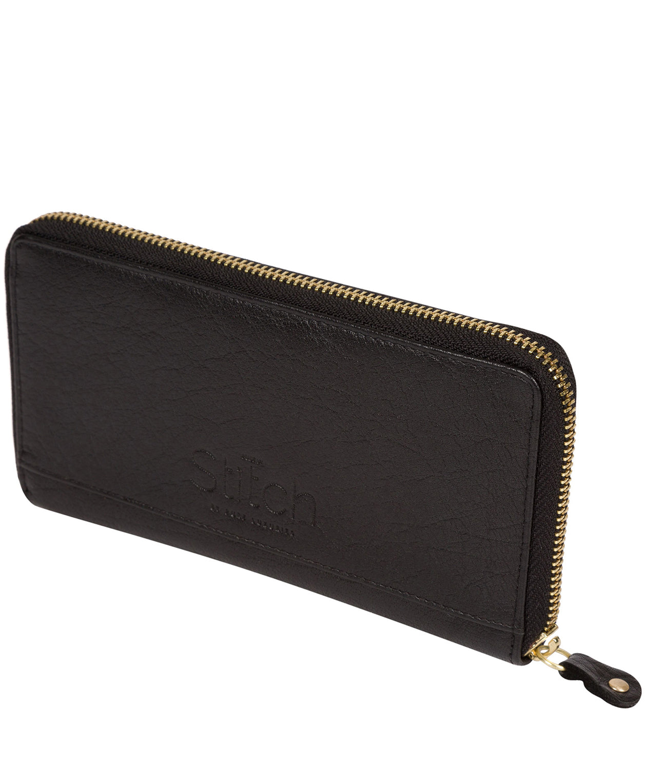 'Netty' Black Leather RFID Purse Pure Luxuries London