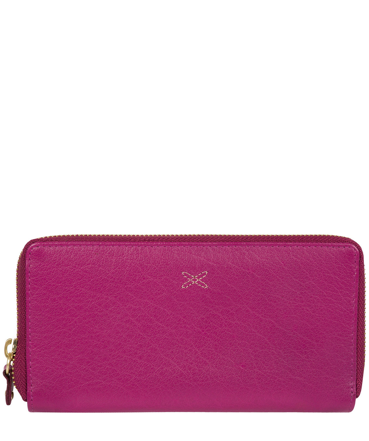 'Netty' Plum Leather RFID Purse Pure Luxuries London