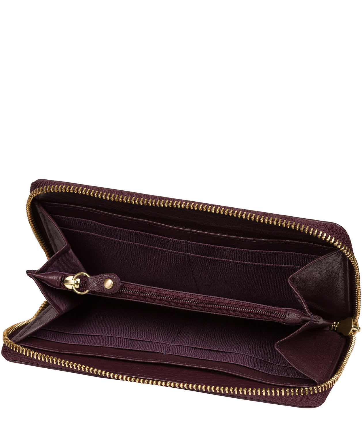 'Netty' Purple Leather RFID Purse Pure Luxuries London