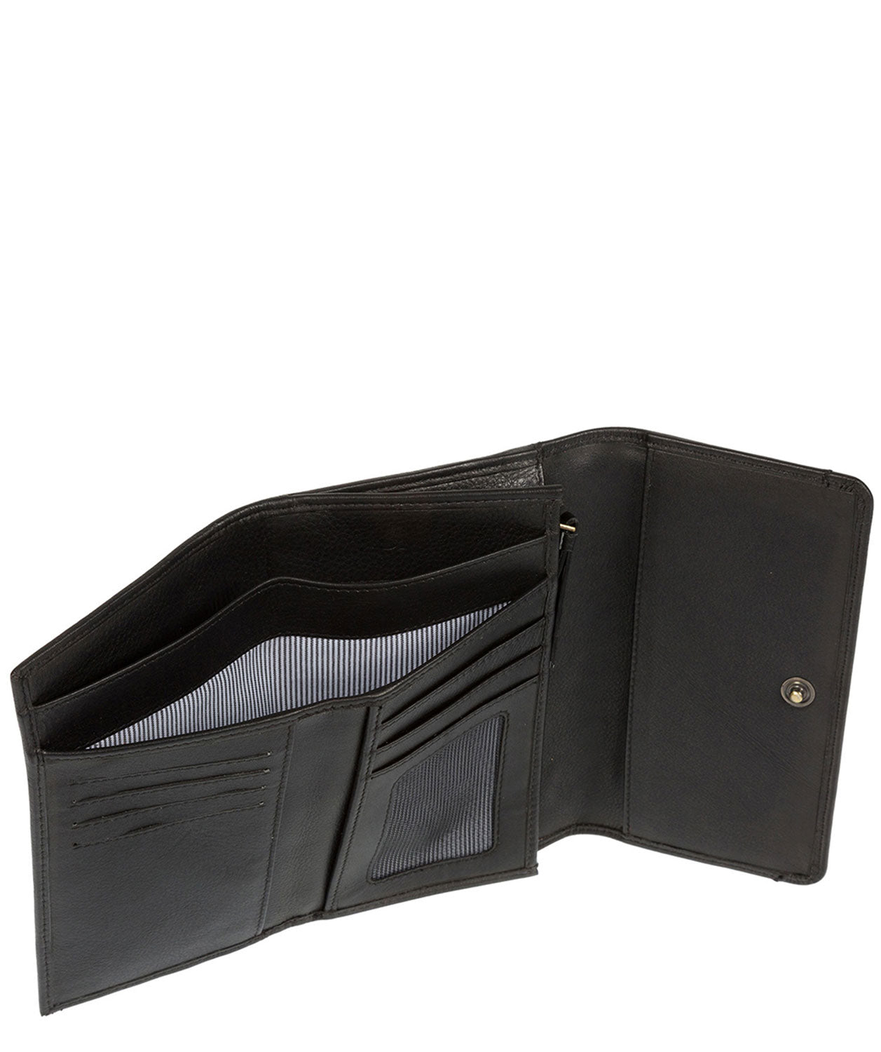 'Millbeck' Black Leather Purse